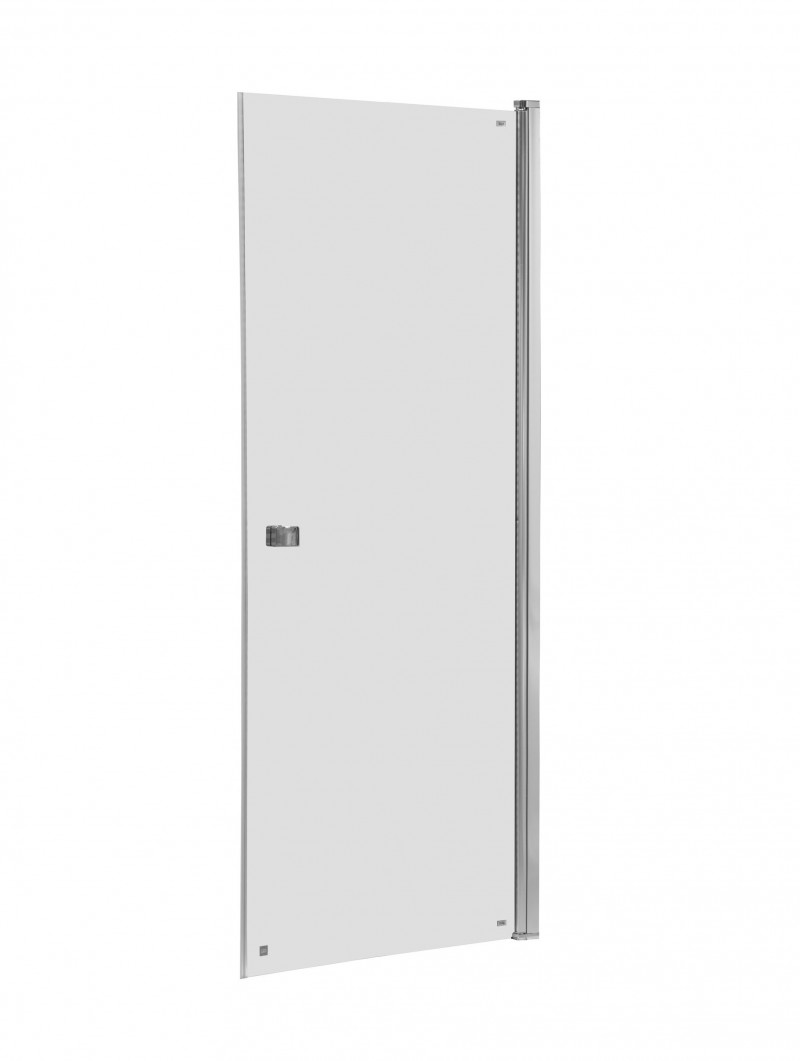 Roca Capital drzwi do wnęki wahadłowe 60 cm chrom przeźroczyste MaxiClean AM4706012M