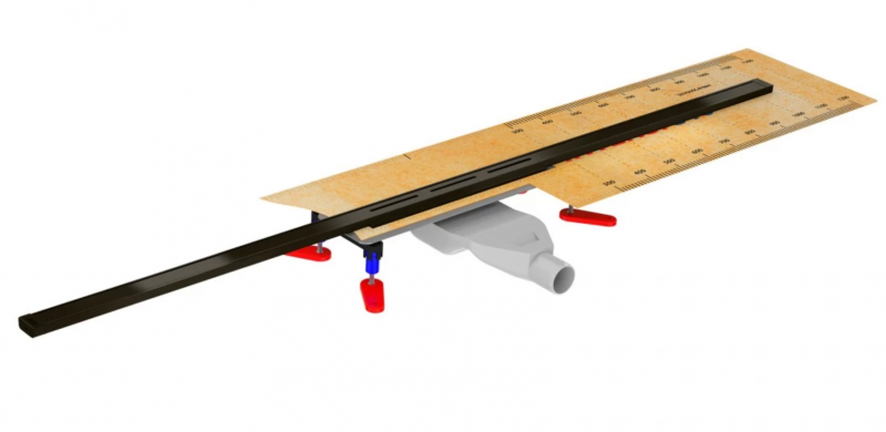 Wiper Intensi 316 Uno Lan odpływ liniowy na wymiar 40-120 cm Graphite Black Brush grafitowy szlif 500.0259.54.120