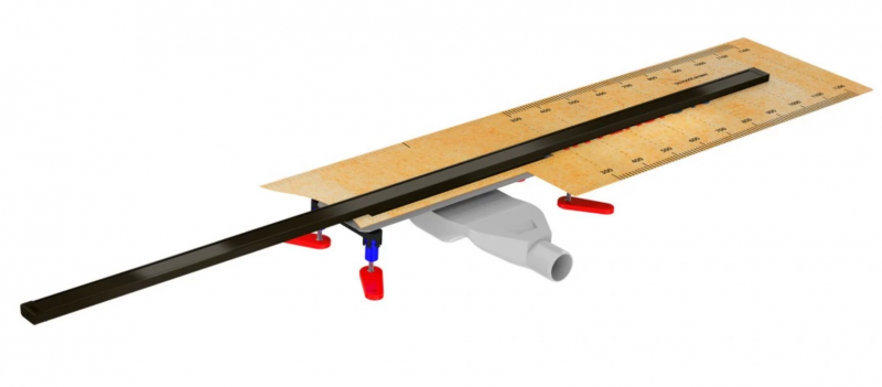 Wiper Intensi 316 Uno Lin odpływ liniowy na wymiar 40-120 cm Graphite Black Matt grafitowy mat 500.0258.55.120