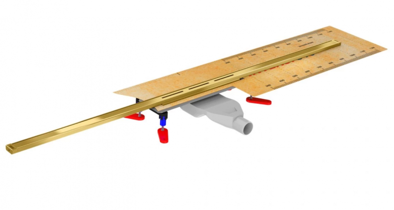 Wiper Intensi 316 Uno Lan odpływ liniowy na wymiar 40-120 cm Honey Gold Polish miodowy złoty poler 500.0259.08.120