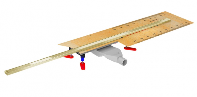 Wiper Intensi 316 Uno Lin odpływ liniowy na wymiar 40-120 cm Bright Gold Matt jasny złoty mat 500.0258.49.120