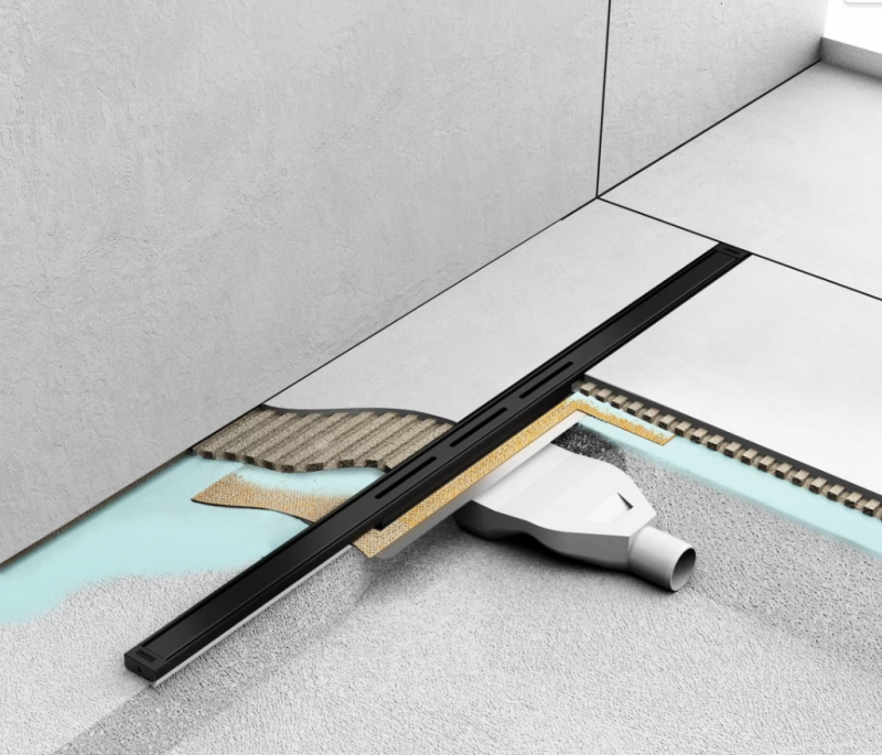 Wiper Intensi 316 Uno Lan odpływ liniowy na wymiar 40-120 cm Graphite Black Brush grafitowy szlif 500.0259.54.120