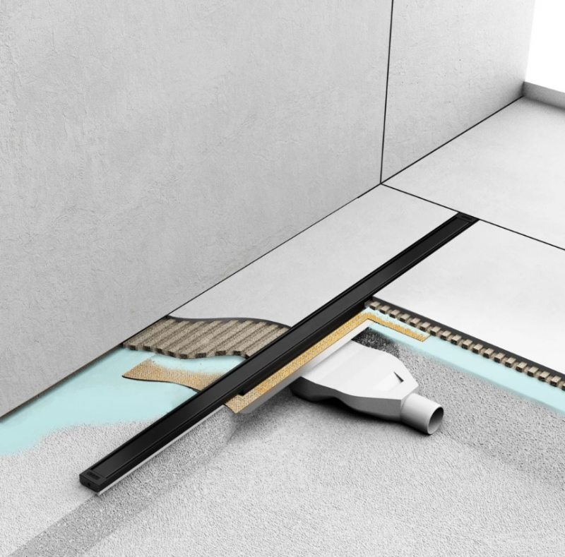 Wiper Intensi 316 Uno Lin odpływ liniowy na wymiar 40-120 cm Graphite Black Matt grafitowy mat 500.0258.55.120