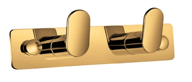 Stella Akcesoria listwa 2 haczyki fasolki złoty połysk 18052-G