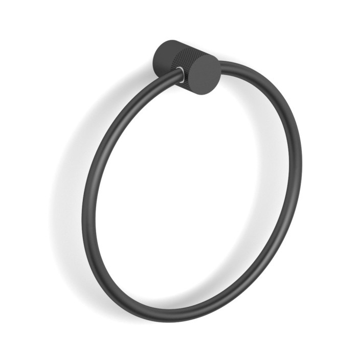 Stella Megan wieszak na ręcznik kółko czarny mat 13.140-B
