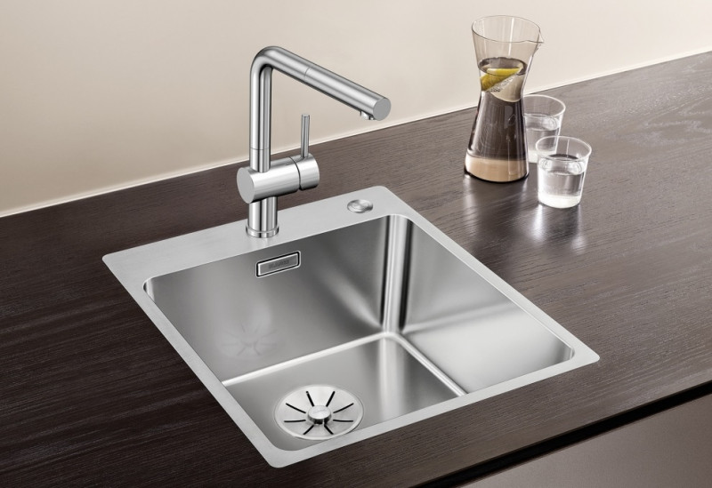 Blanco Andano 400 IF/A zlewozmywak z korkiem automatycznym InFino PushControl stal polerowana 525244