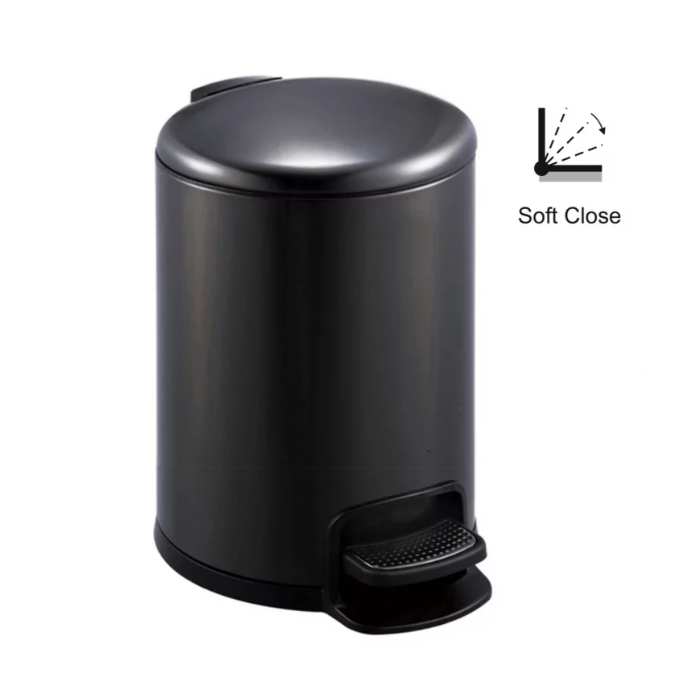 Stella pojemnik Premium na odpadki 8 L stal nierdzewna czarny mat 2020108MB