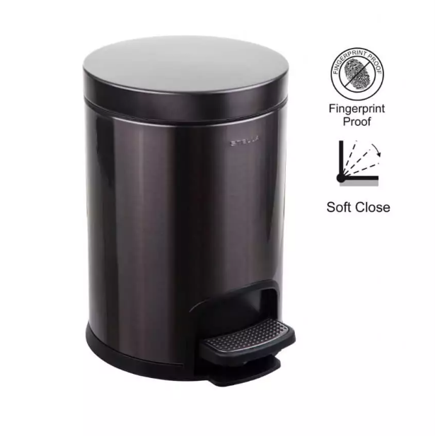 Stella pojemnik Premium na odpadki 5 L stal nierdzewna grafit metalik 2020105B