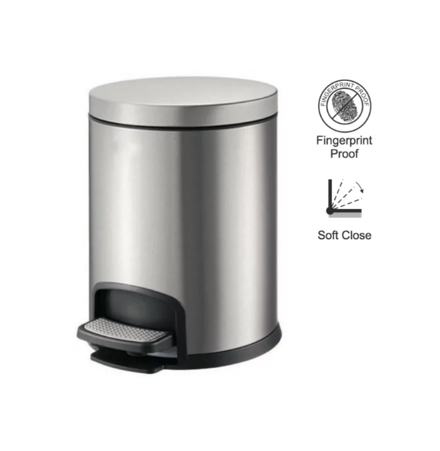 Stella pojemnik Premium na odpadki 5 L stal nierdzewna srebrny 2020105