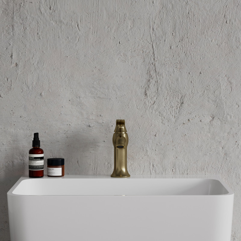 Omnires Art Deco bateria umywalkowa stojąca brąz antyczny AD5110BR