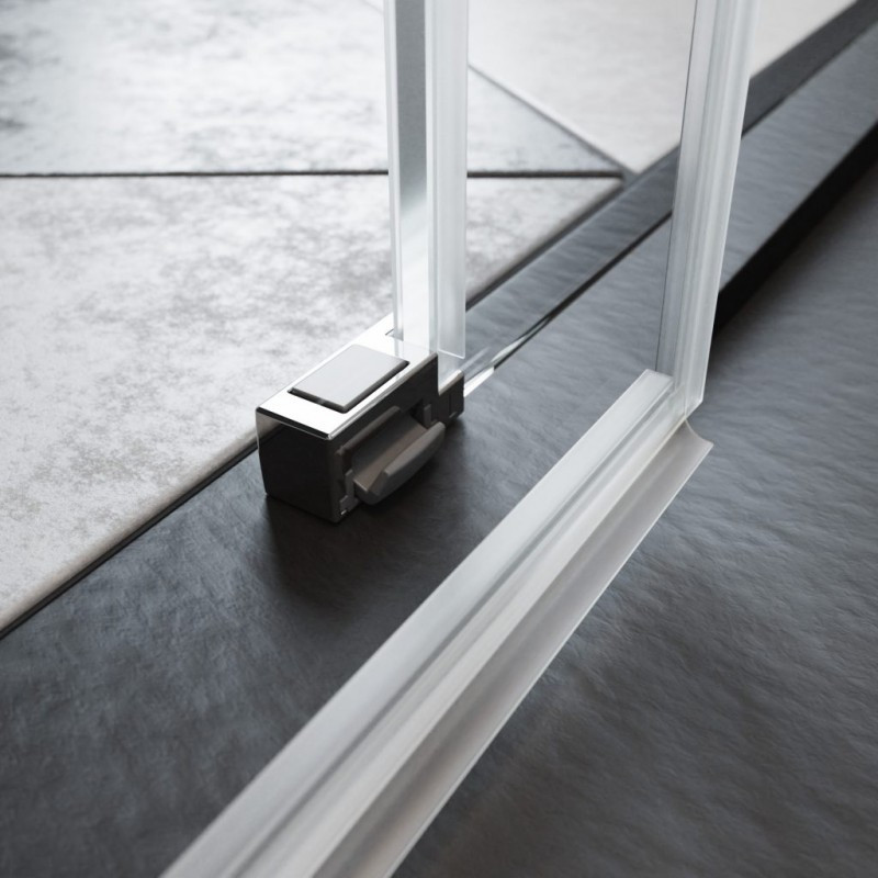 Radaway Espera Pro KDJ kabina prostokątna 100x80 drzwi przesuwne prawe 100 i ścianka 80 chrom przeźroczyste Easy Clean - OUTLET !!!