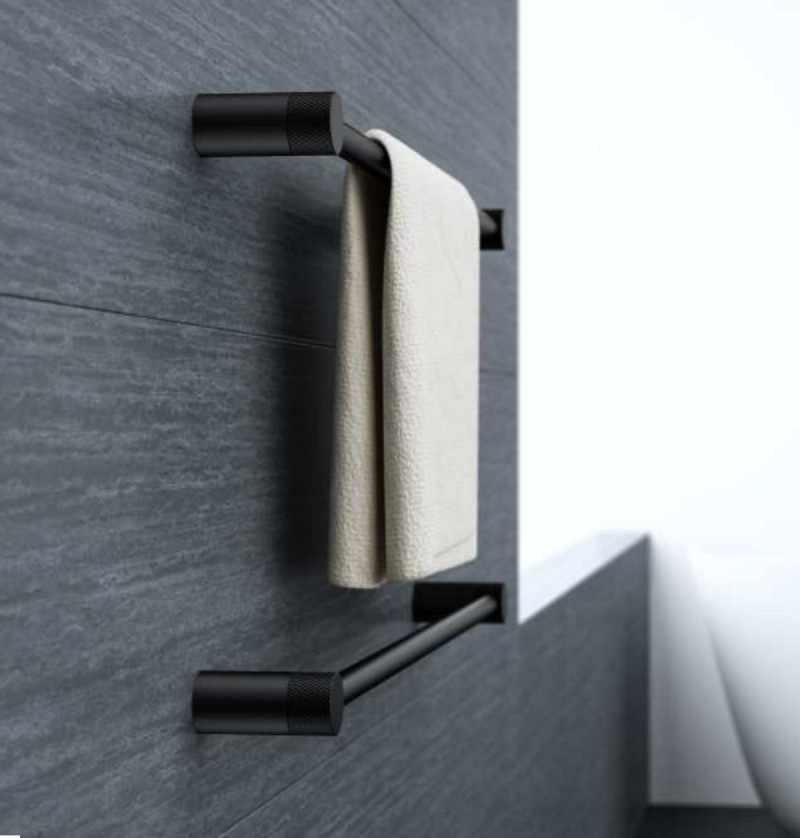 Stella Megan reling na ręcznik 30 cm czarny mat 13.11030-B