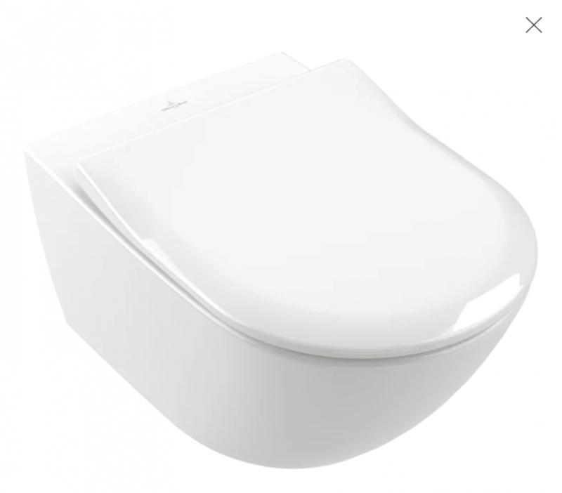 Villeroy&Boch Subway 3.0 TwistFlush CeramicPlus muszla wisząca + deska slim 4670T0R1 + 9M78S101