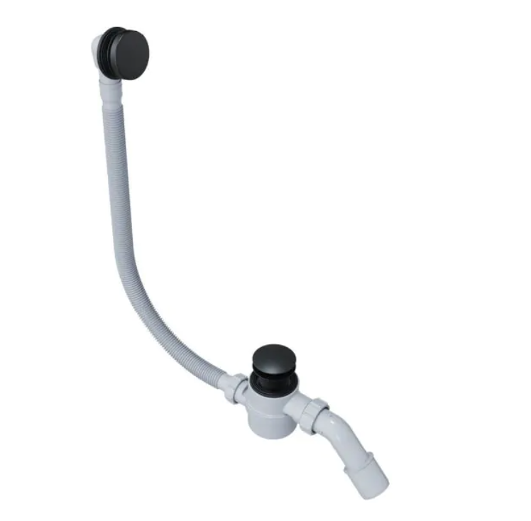 Excellent Moli syfon wannowy click-clack z przelewem czarny mat ARIN.3210BL