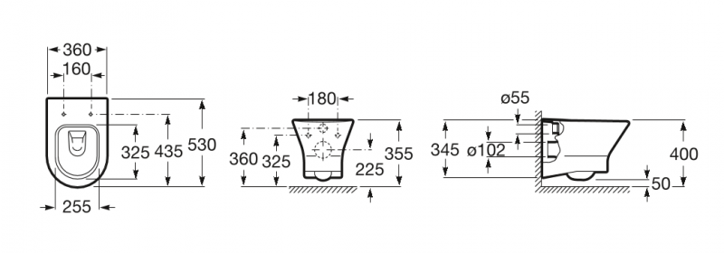 Geberit Duofix Delta + Roca Nexo Rimless - Zestaw 6w1 - kompletny stelaż + muszla + deska wolnoopadająca slim