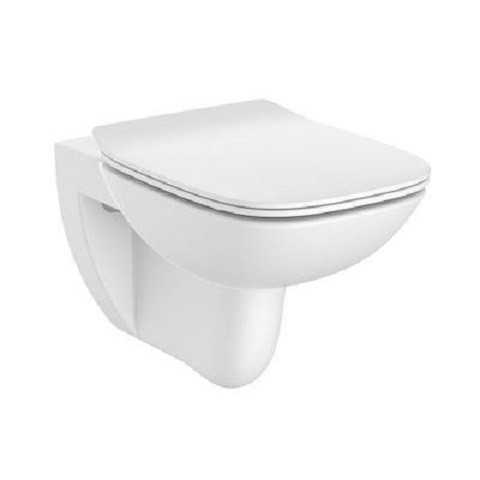 Geberit Duofix Delta + Roca Debba Rimless - Zestaw 6w1 - kompletny stelaż + muszla + deska wolnoopadająca