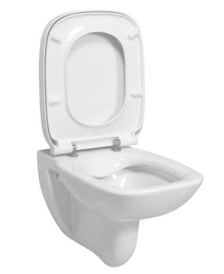 Geberit Duofix Delta + Roca Debba Rimless - Zestaw 6w1 - kompletny stelaż + muszla + deska wolnoopadająca