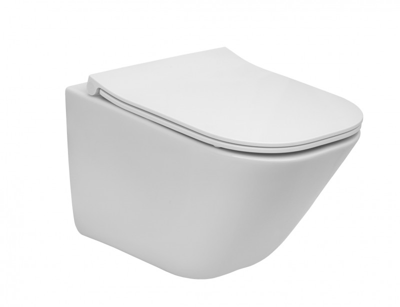 Geberit Duofix Delta + Roca Gap Compacto RimClean - Zestaw 6w1 - kompletny stelaż + muszla + deska wolnoopadająca slim