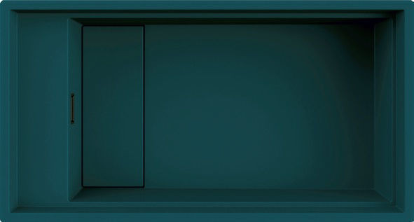 Elleci Dialogo 360 zlewozmywak modułowy 1 komora XXL wpuszczana w blat K81 Night Green LKD36081BKM