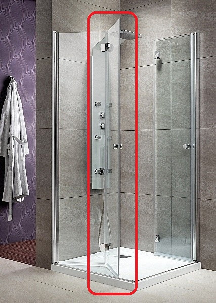 Radaway Szyba drzwi przejrzysta do kabiny EOS KDD-B 80X80 012-806013701K