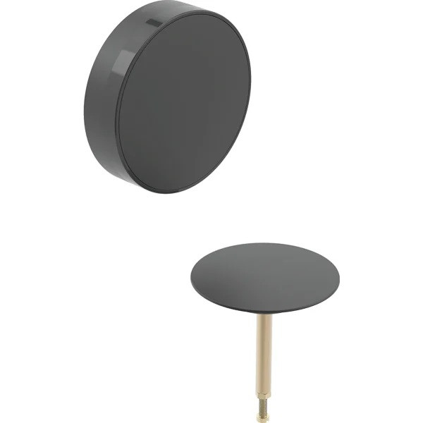 Geberit Split  zestaw wykończeniowy do syfonu wannowego czarny mat 150.300.14.1