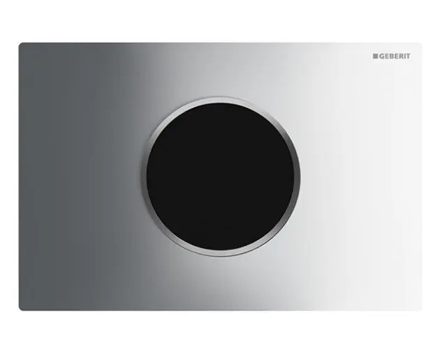 Geberit Sigma 10 elektroniczny przycisk do WC zasilanie 230 V chrom błyszczący/chrom matowy 115.907.KH.1
