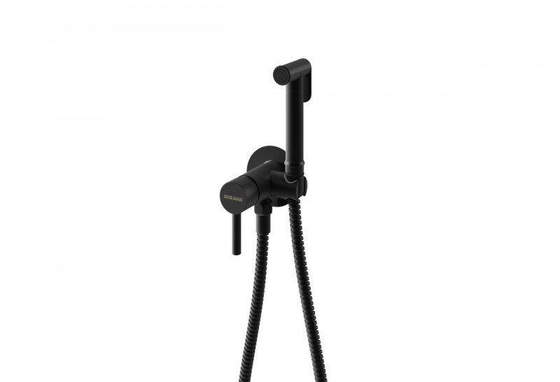 Kohlman Axel Black bateria bidetowa podtynkowa - bidetta czarny mat QW135AB