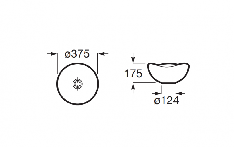 Roca Ohtake umywalka stawiana na blat asymetryczna 37,5x37,5 beżowy A327A15650