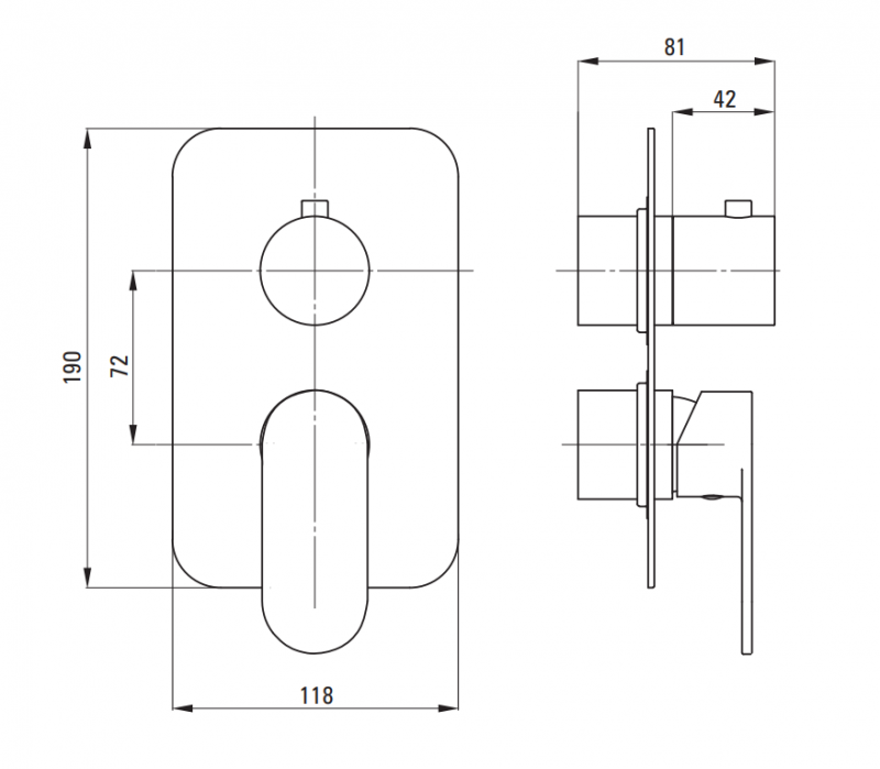 Deante Alpinia bateria wannowo-prysznicowa podtynkowa złoty połysk BXYZGAM