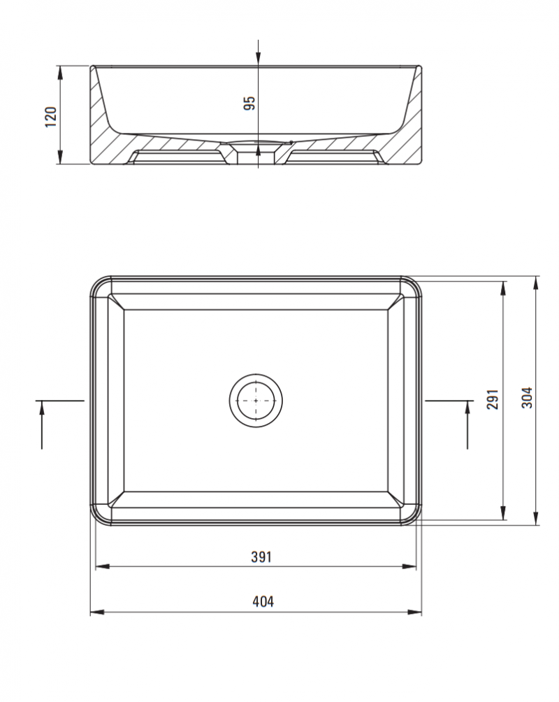Deante Jasmin umywalka stawiana na blat 40x30 cm biały CDJ6U4S