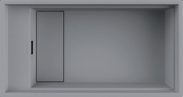 Elleci Dialogo 360 zlewozmywak modułowy 1 komora XXL K97 light grey szary KeratekPlus LKD36097BKM