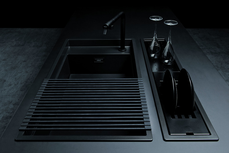 Elleci Dialogo 360 zlewozmywak modułowy 1 komora XXL K97 light grey szary KeratekPlus LKD36097BKM