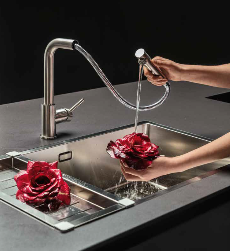 Falmec Como 50 zlewozmywak komora podwieszana stal inox AISI 304 SCO5000U.00#SSF