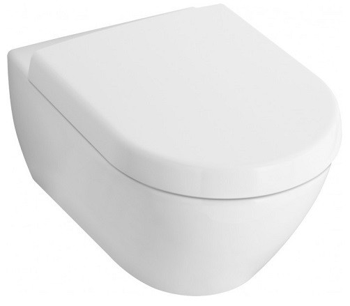 Geberit Duofix Delta  + Villeroy&Boch Subway 2.0 Compact Directflush - Zestaw 6w1 - kompletny stelaż + muszla 48cm + deska wolnoopadająca