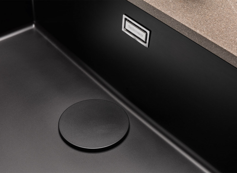 Falmec Iseo 70 zlewozmywak komora podwieszana/wpuszczana ceramix czarny matowy SIS7000F.00#CBF