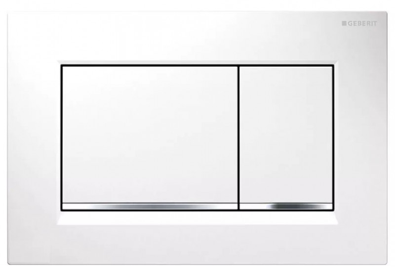 Geberit Sigma 30 przycisk do stelaża biały/chrom błyszczący/biały 115.883.KJ.1