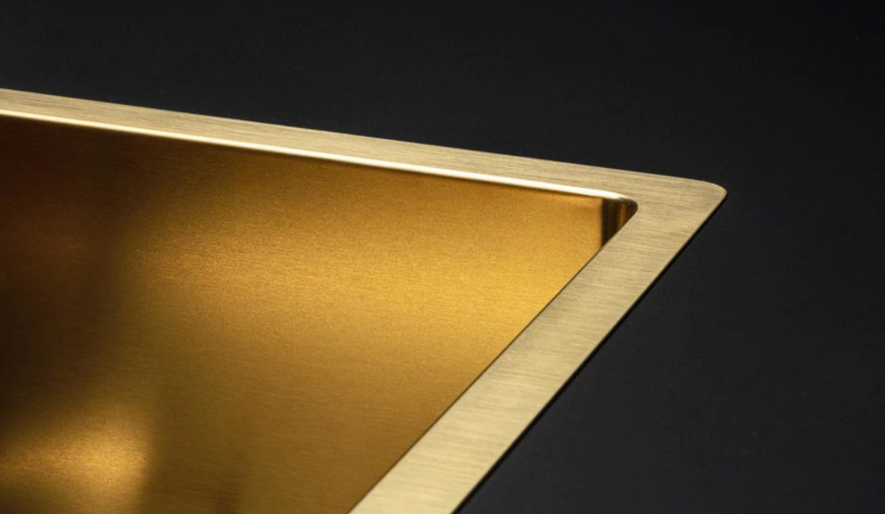 Falmec Como PVD 50 zlewozmywak komora podwieszana/wpuszczana stal złoty SCO5000F.00#PGF