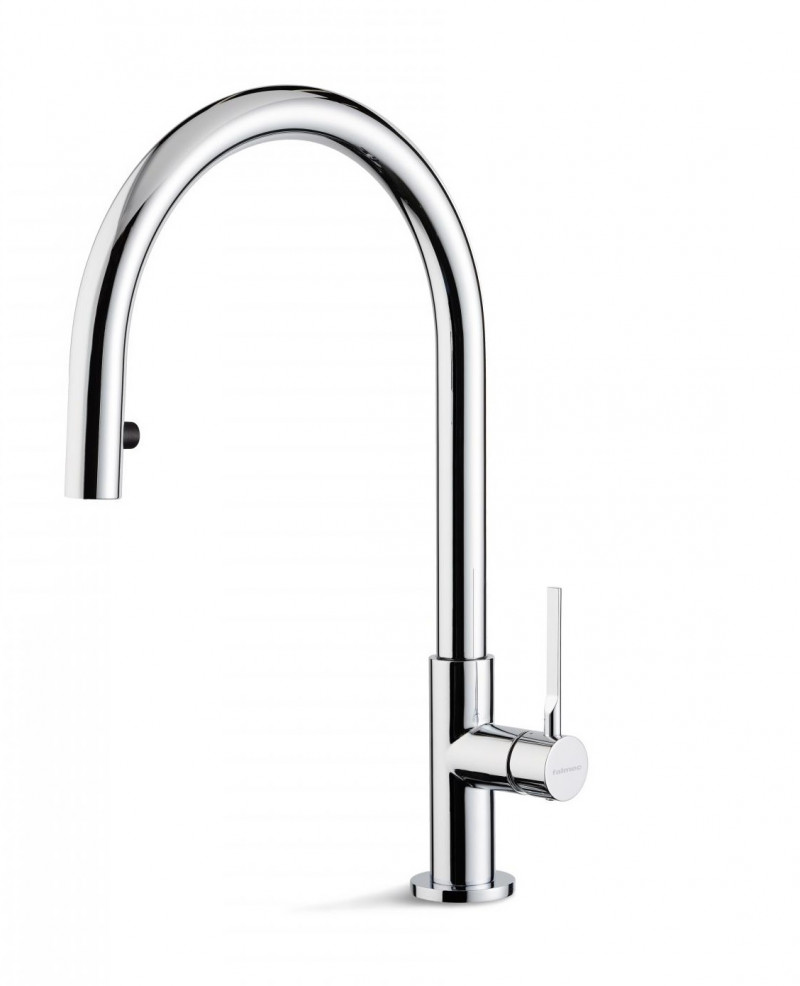 Falmec Trevi Round bateria zlewozmywakowa z wyciąganą wylewką chrom MTRR.00#CHF