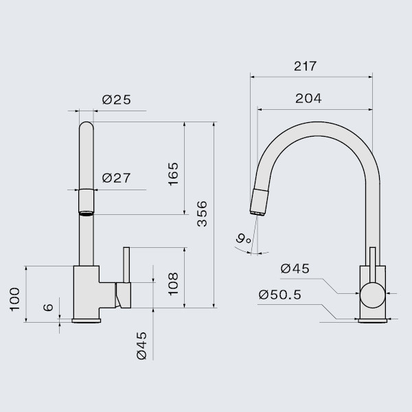Falmec Pure Steel Round bateria zlewozmywakowa inox MPSR.00#SSF