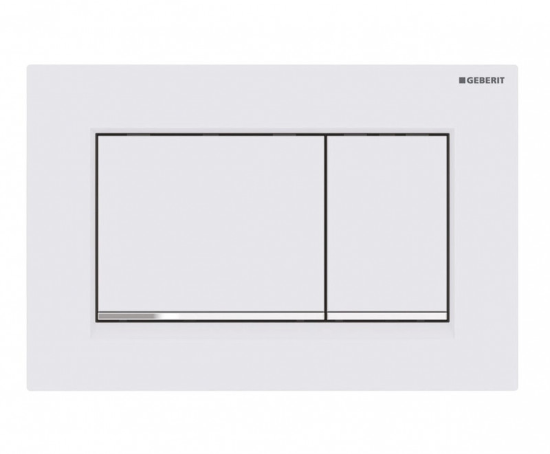 Geberit Sigma 30 przycisk do stelaża biały matowy/chrom błyszczący/biały matowy 115.883.JT.1