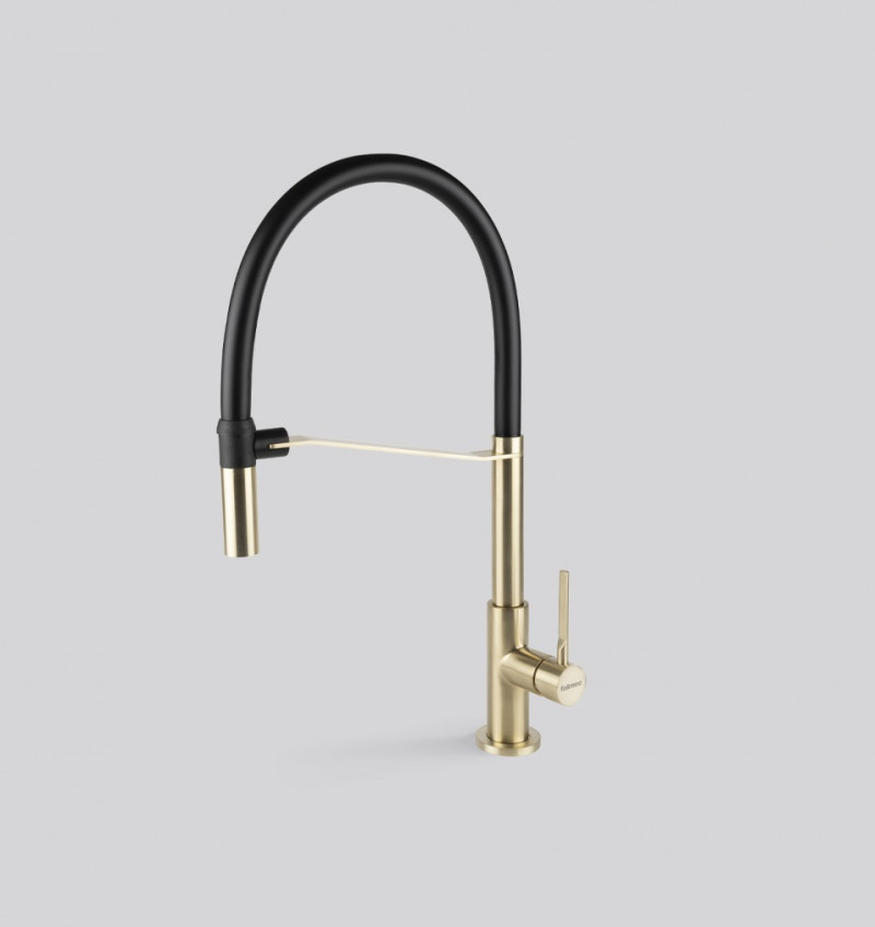 Falmec Trevi Pro bateria zlewozmywakowa z wyciąganą wylewką złoty MTRP.00#PGF