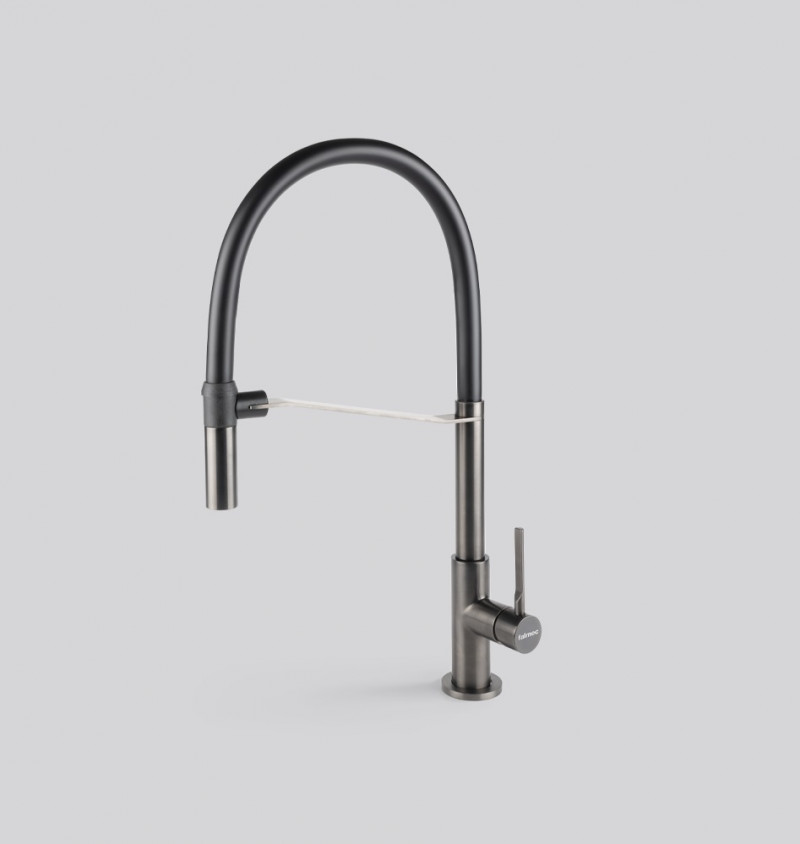 Falmec Trevi Pro bateria zlewozmywakowa z wyciąganą wylewką gun metal MTRP.00#PPF