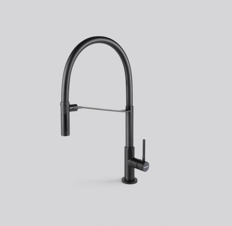 Falmec Trevi Pro bateria zlewozmywakowa z wyciąganą wylewką czarny mat MTRP.00#MBF