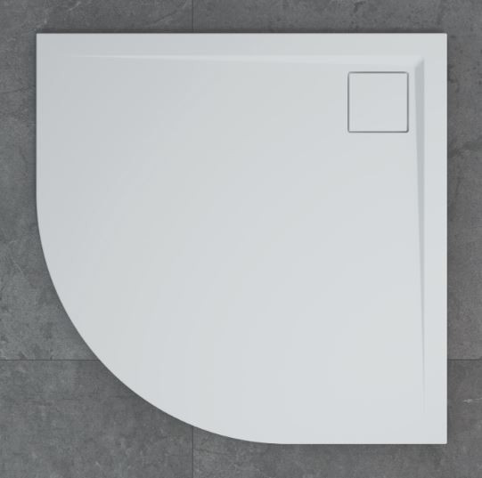 Sanswiss LIVADA W20Q brodzik półokrągły 90x90 konglomerat gelcoat biały W20R5509004