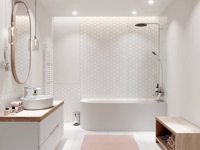 Hansgrohe Pulsify S Komplet prysznicowy 260 1jet z baterią wannową ShowerTablet Select 400 chrom 24230000