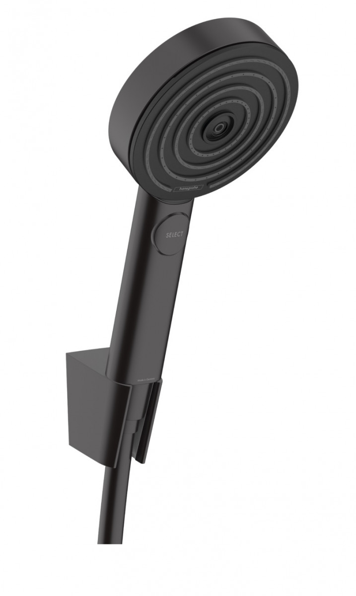 Hansgrohe Pulsify Select S punktowy zestaw prysznicowy 105 3jet Relaxation czarny matowy 24302670