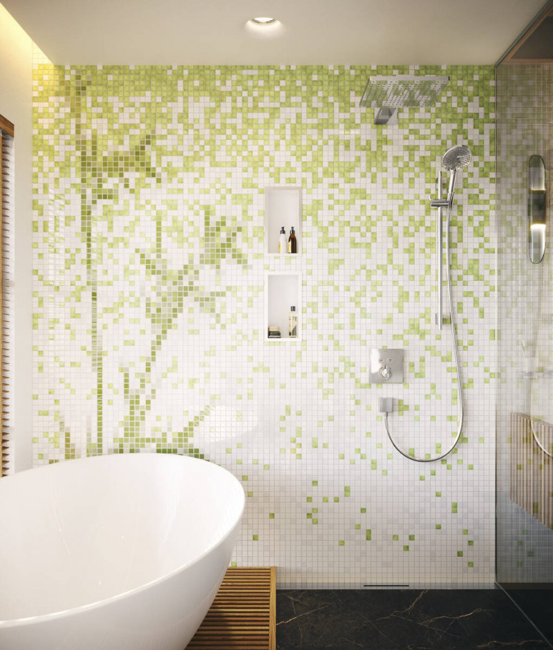 Hansgrohe RainDrain Flex Element zewnętrzny odpływu 800 z możliwością przycięcia do montażu przy ścianie chrom 56051000