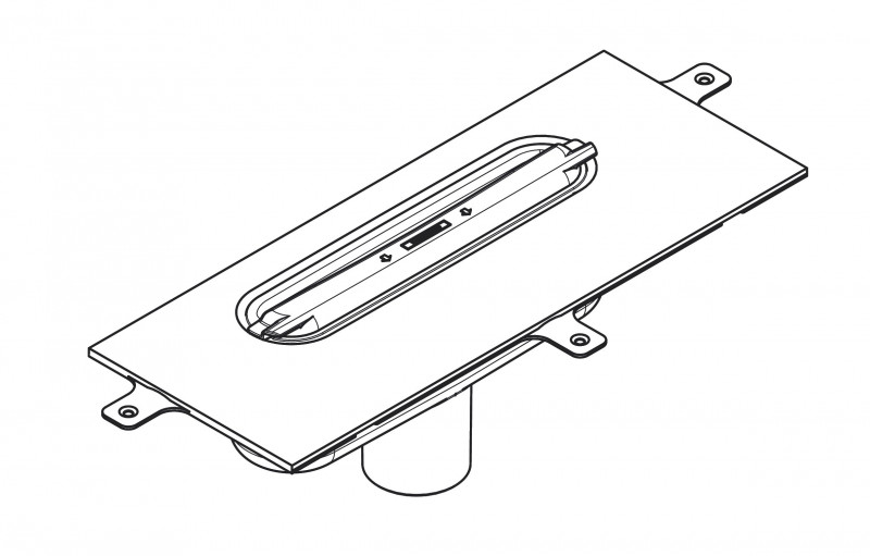 Hansgrohe uBox Zestaw podstawowy do odpływu liniowego montaż wertykalny 01002180
