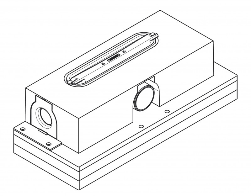 Hansgrohe uBox Zestaw podstawowy do odpływu liniowego montaż standardowy 75 mm 01001180