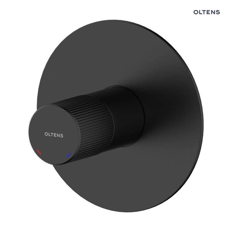 Oltens Hamnes bateria prysznicowa podtynkowa kompletna czarny mat 33105300